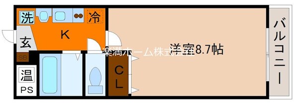 パルティール四条の物件間取画像